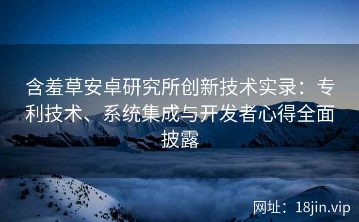 含羞草安卓研究所创新技术实录：专利技术、系统集成与开发者心得全面披露